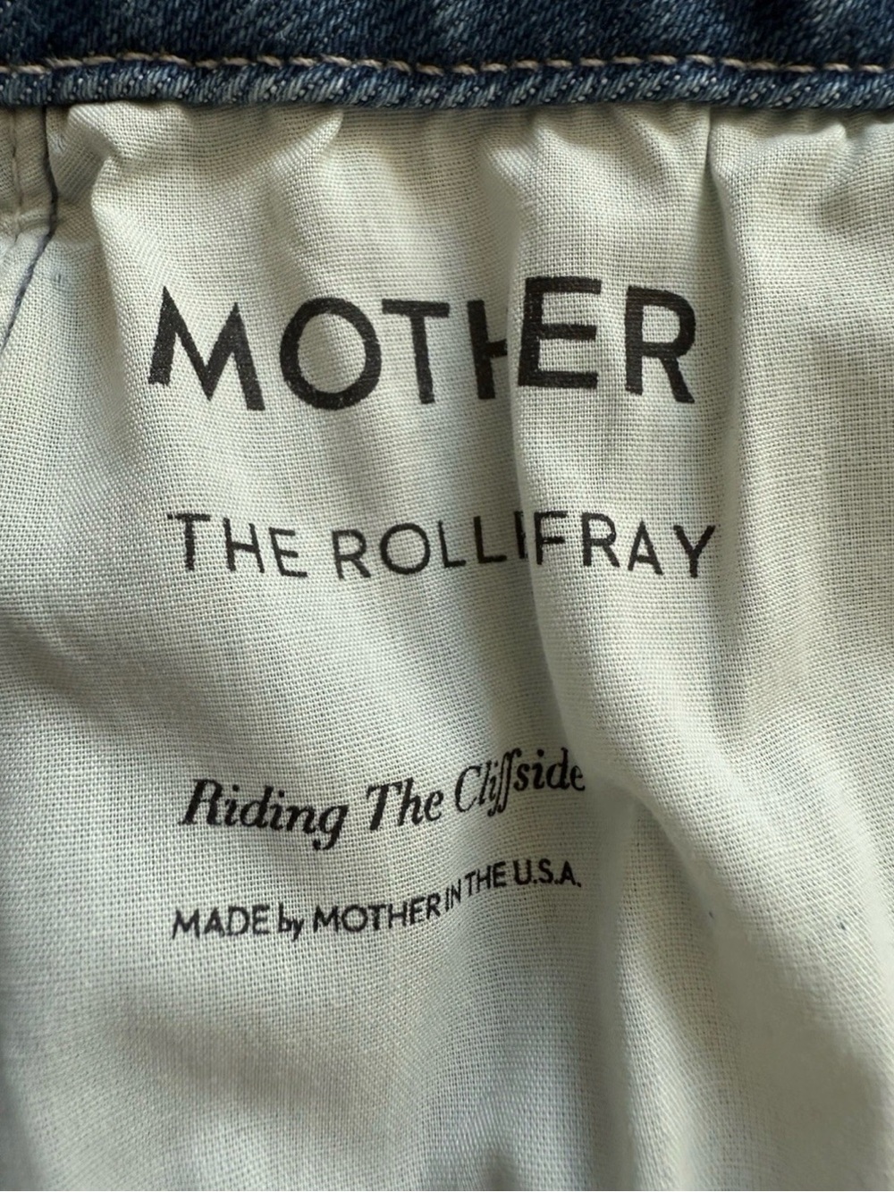 MOTHER The Roller Fray Wide Leg Jeans in Riding The Cliffside NWT Size 28 - Picture 8 of 9